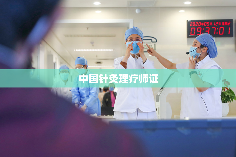 中国针灸理疗师证