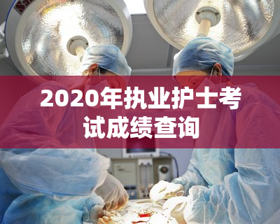 2020年执业护士考试成绩查询
